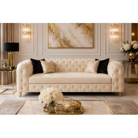 Sofa elegancka glamour z...