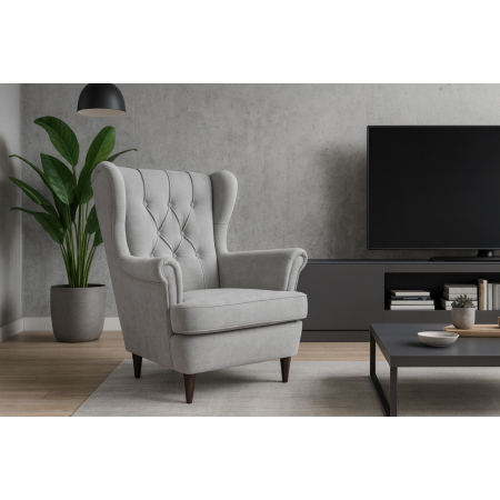 Fotel Uszak z przeszyciami...