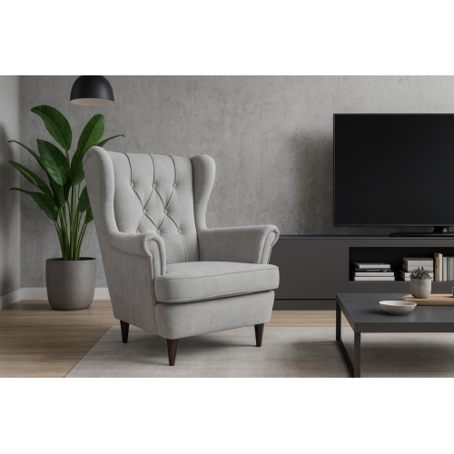 Fotel Uszak z przeszyciami...