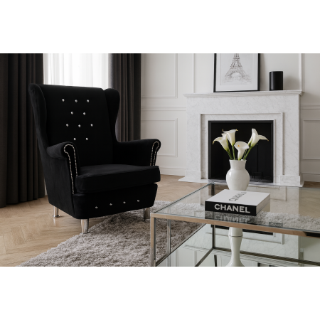 Fotel Uszak Glamour z...