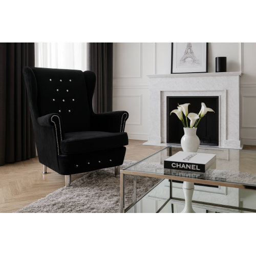 Fotel Uszak Glamour z...