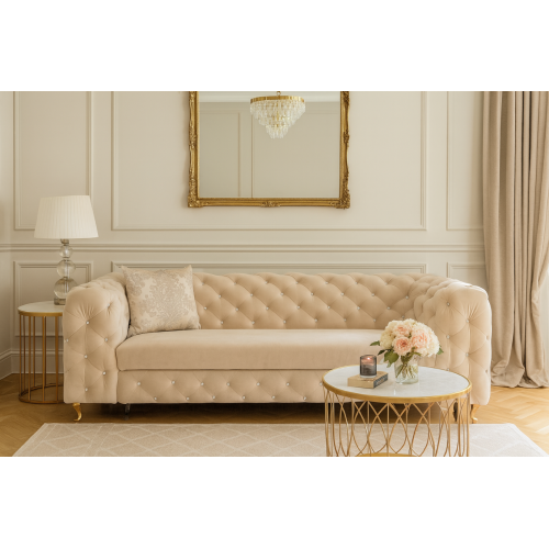 Sofa elegancka glamour z...
