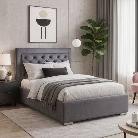 Jednoosobowe łóżko...