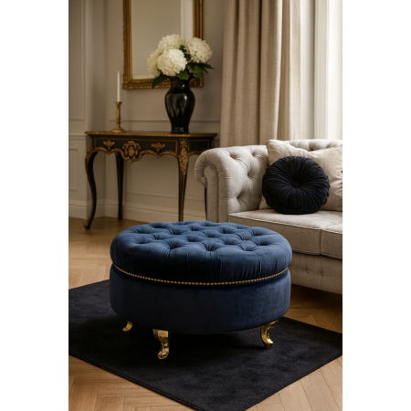 Pufa okrągła Glamour z...