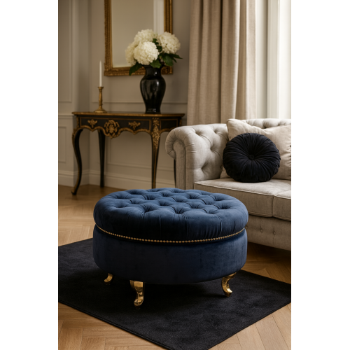 Pufa okrągła Glamour z...