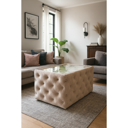 Stolik Glamour pikowany z...