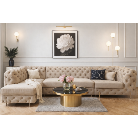 Narożnik Glamour z guzikami...